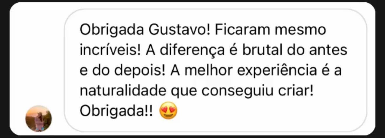 Depoimento de cliente do estúdio Gustavo Portela Microblading